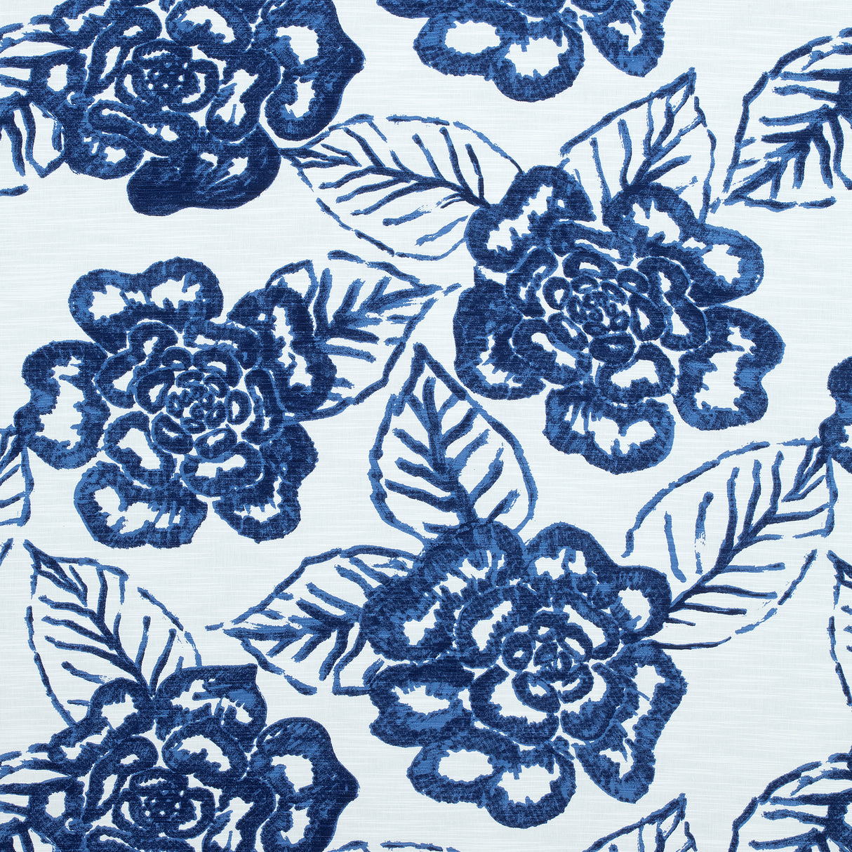 Thibaut F913080 BONITA SPRINGS Navy Fabric