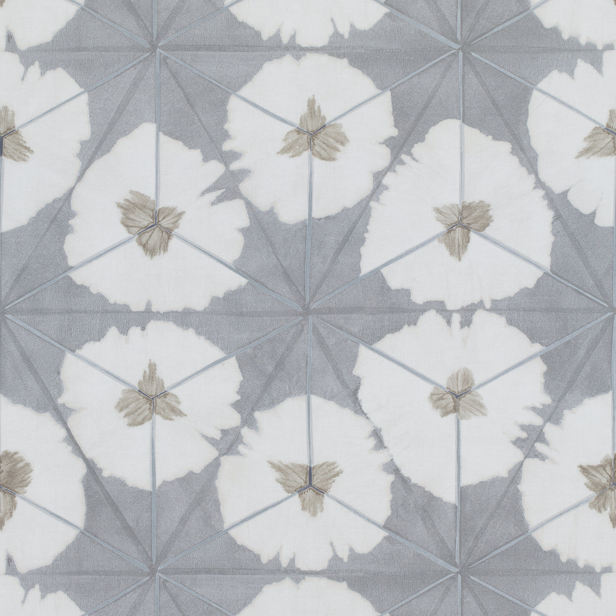 Thibaut F913092 SUNBURST Grey Fabric