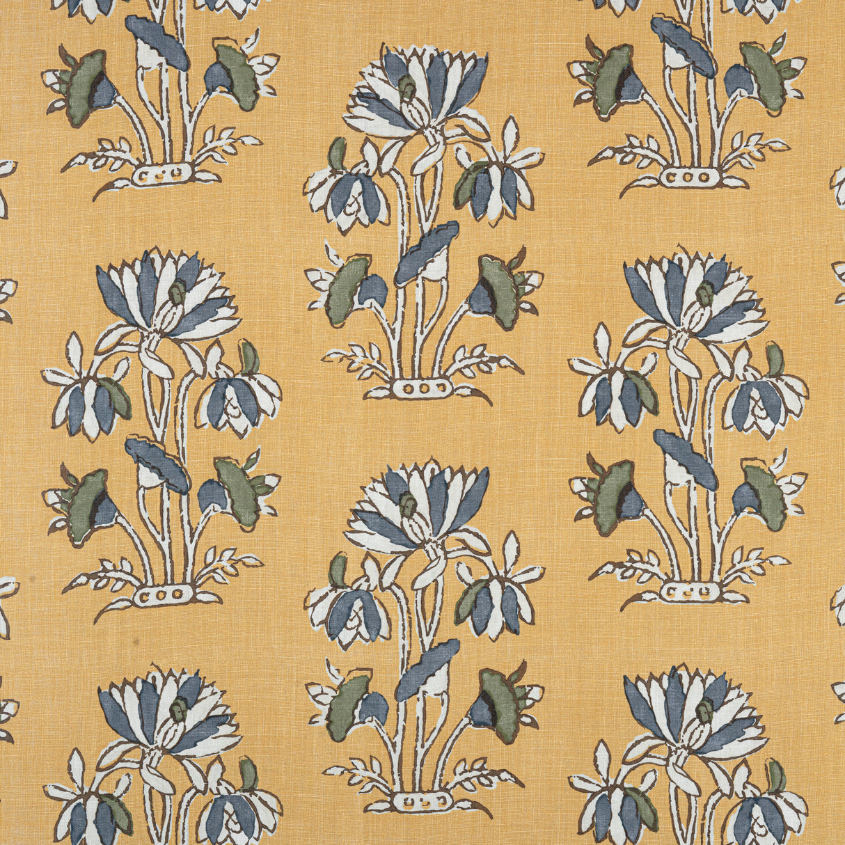 Thibaut F913202 LILY FLOWER Harvest Gold Fabric