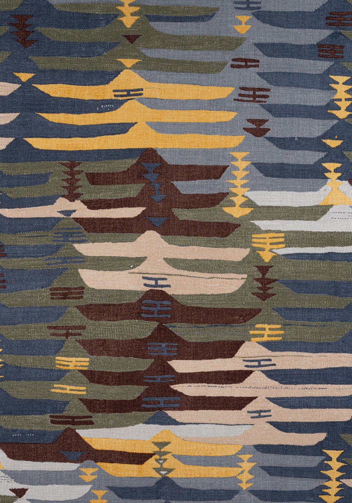 Thibaut F913209 RIO GRANDE Bluestone and Moss Fabric