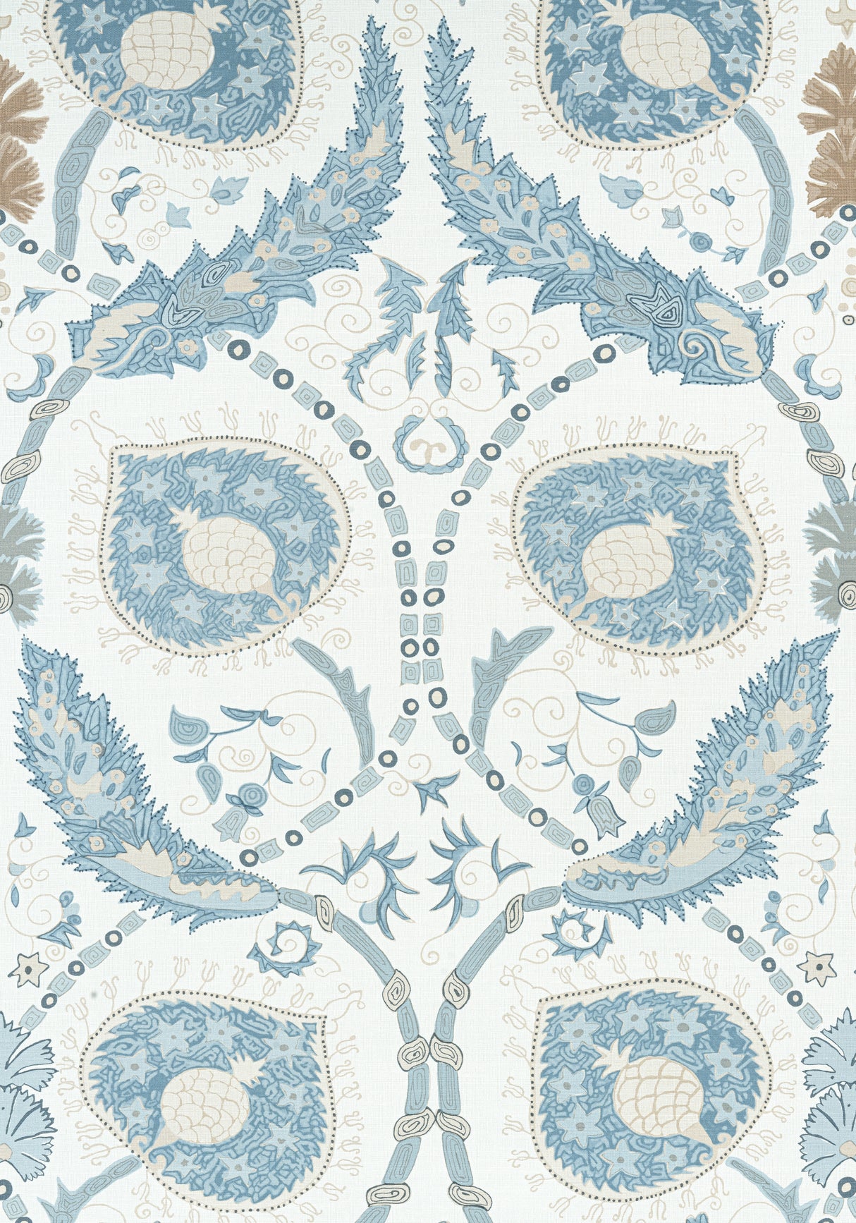 Thibaut F913215 LEWIS Spa Blue Fabric