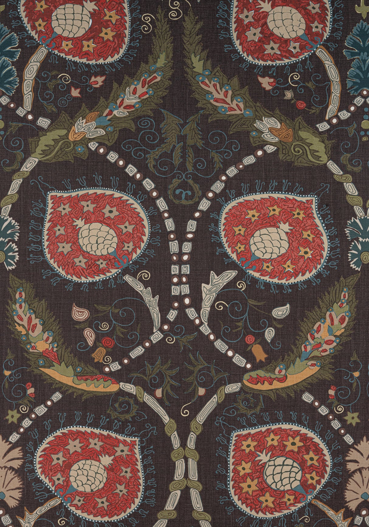 Thibaut F913220 LEWIS Brown Fabric