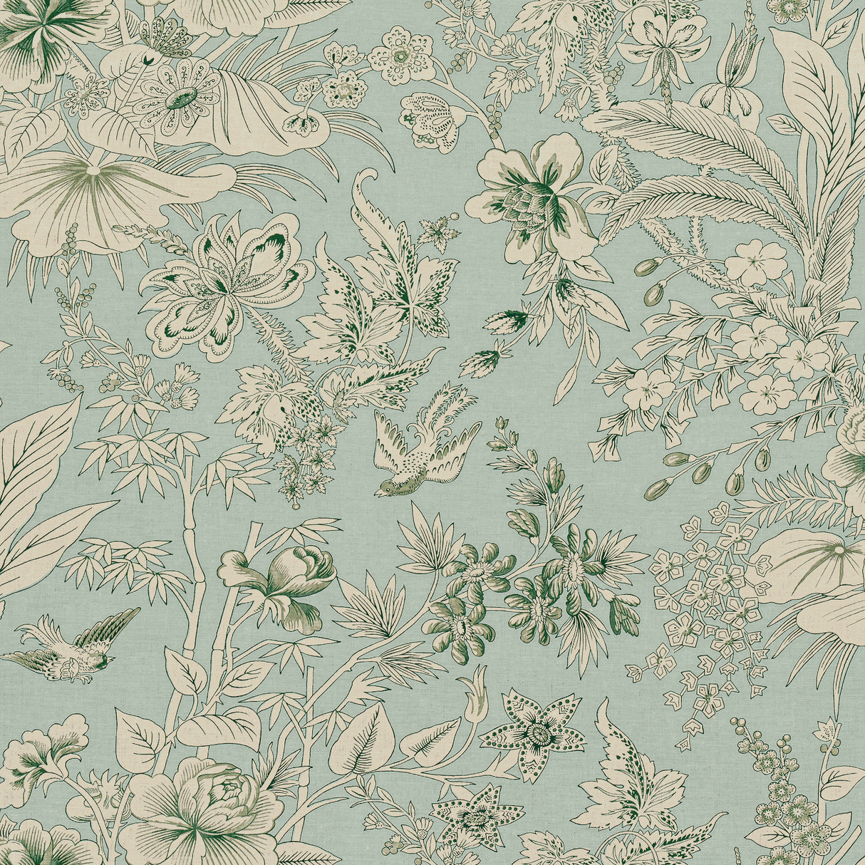 Thibaut F913603 ROSALIND Mist Fabric