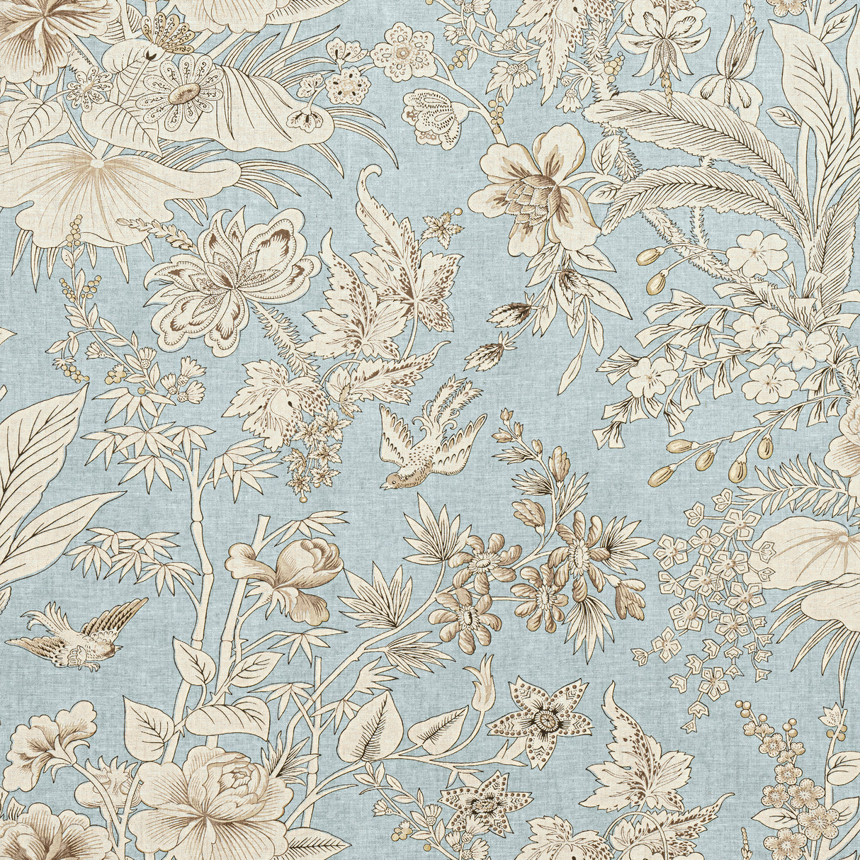 Thibaut F913604 ROSALIND Spa Blue Fabric