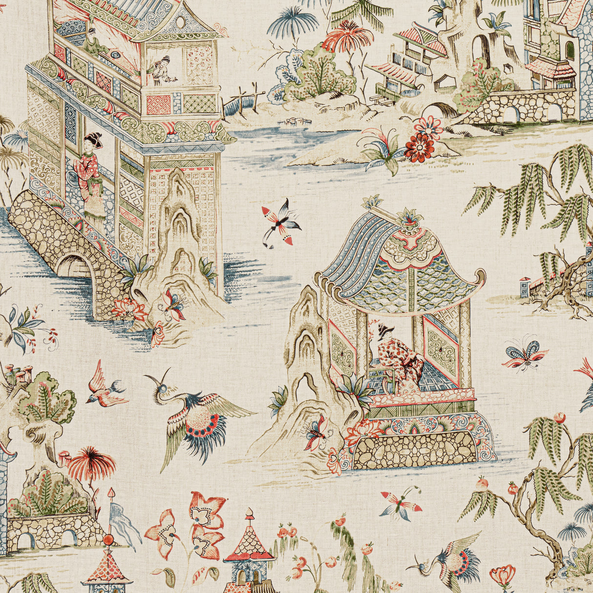 Thibaut F913618 GRAND PALACE Taupe Fabric