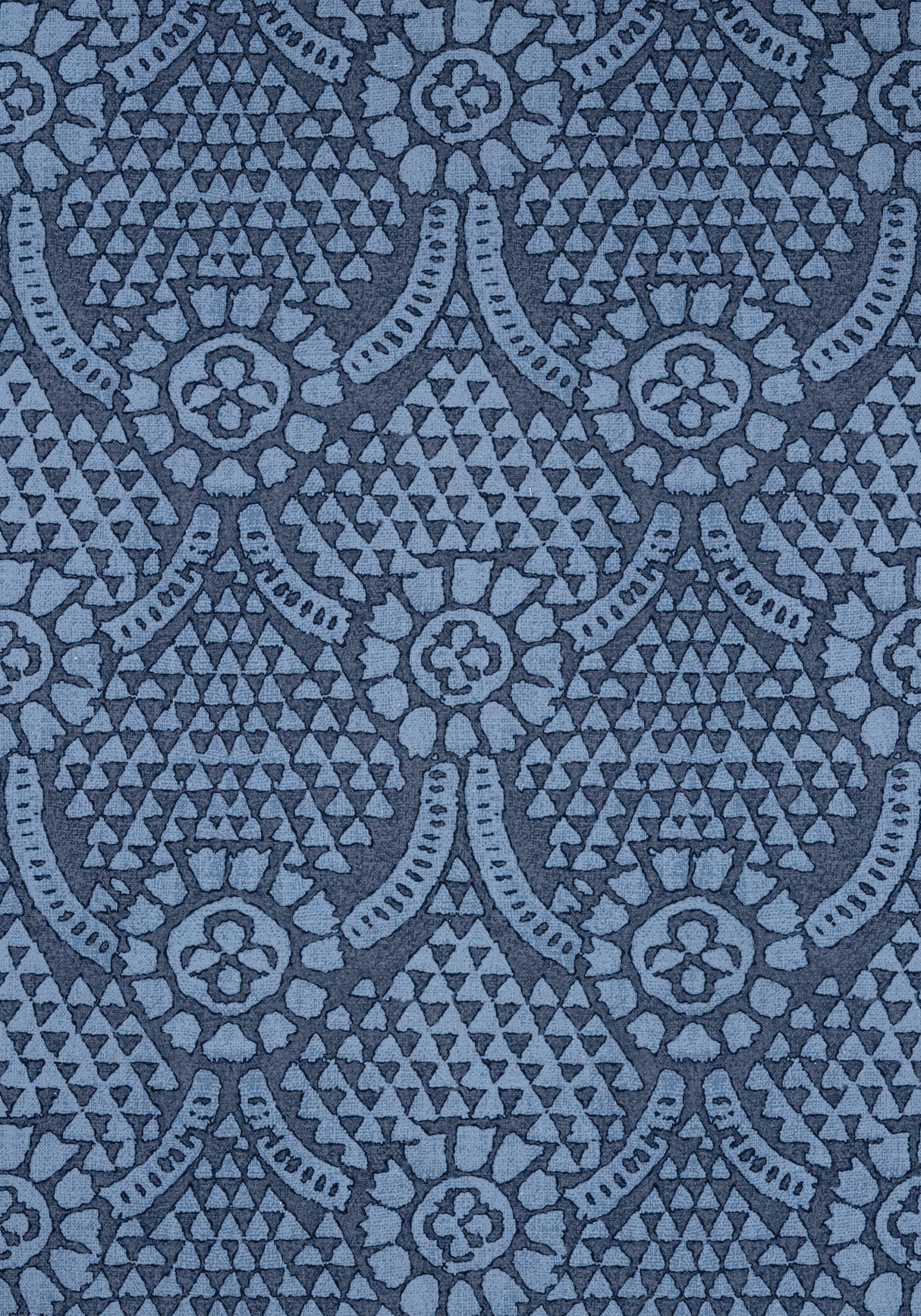 Thibaut F914315 CHAMOMILE Navy Fabric
