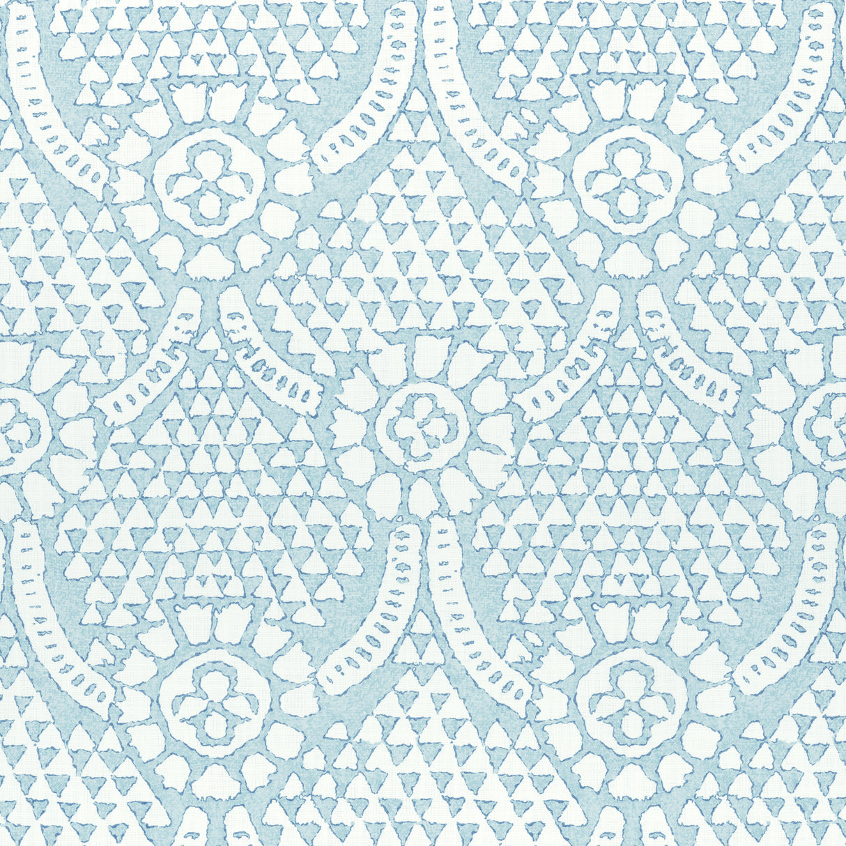 Thibaut F914320 CHAMOMILE Spa Blue Fabric