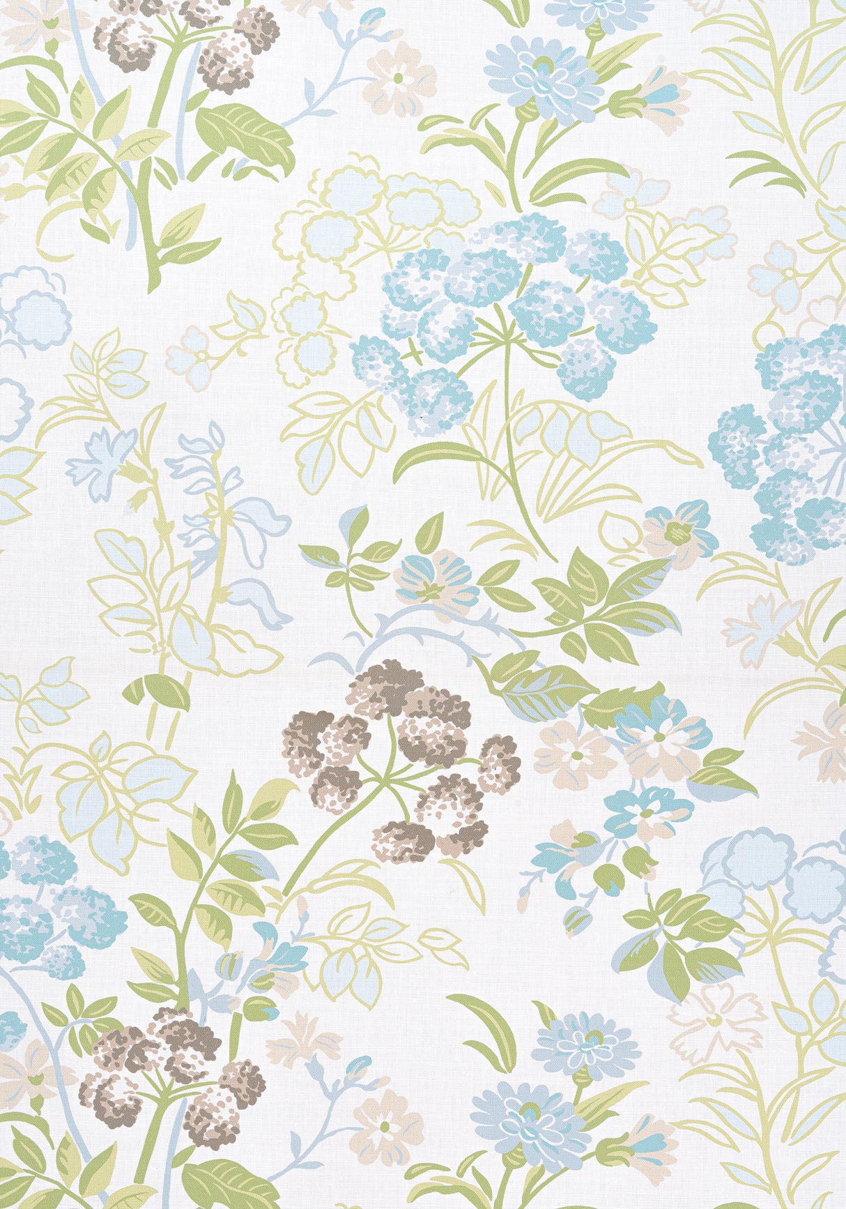 Thibaut F914339 SPRING GARDEN Spa Blue Fabric