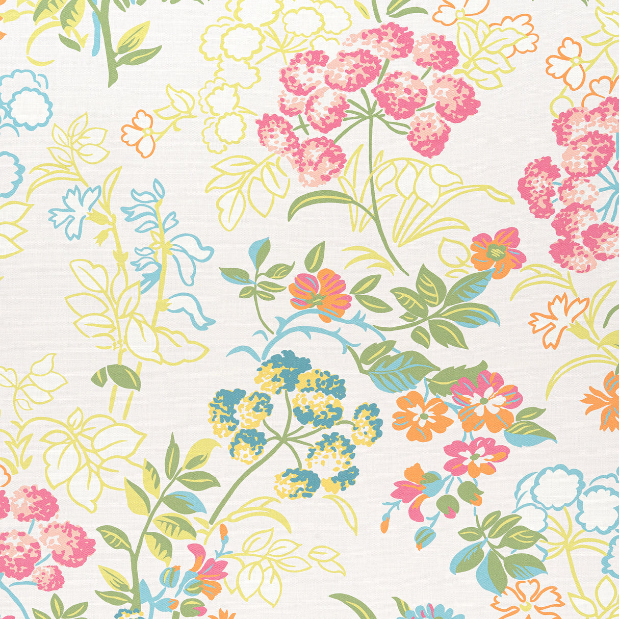 Thibaut F914340 SPRING GARDEN Cream Fabric