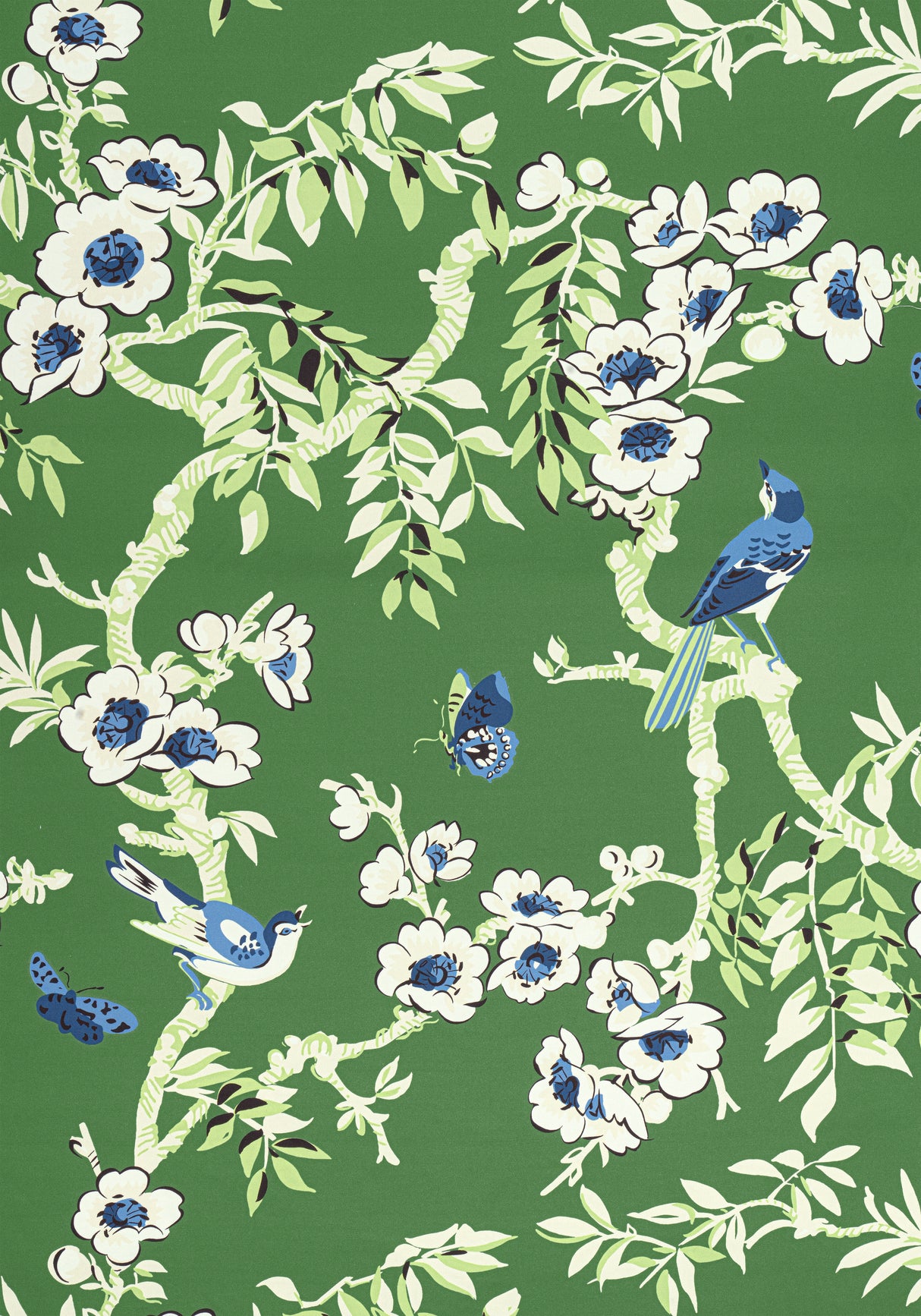 Thibaut F920841 YUKIO Green Fabric