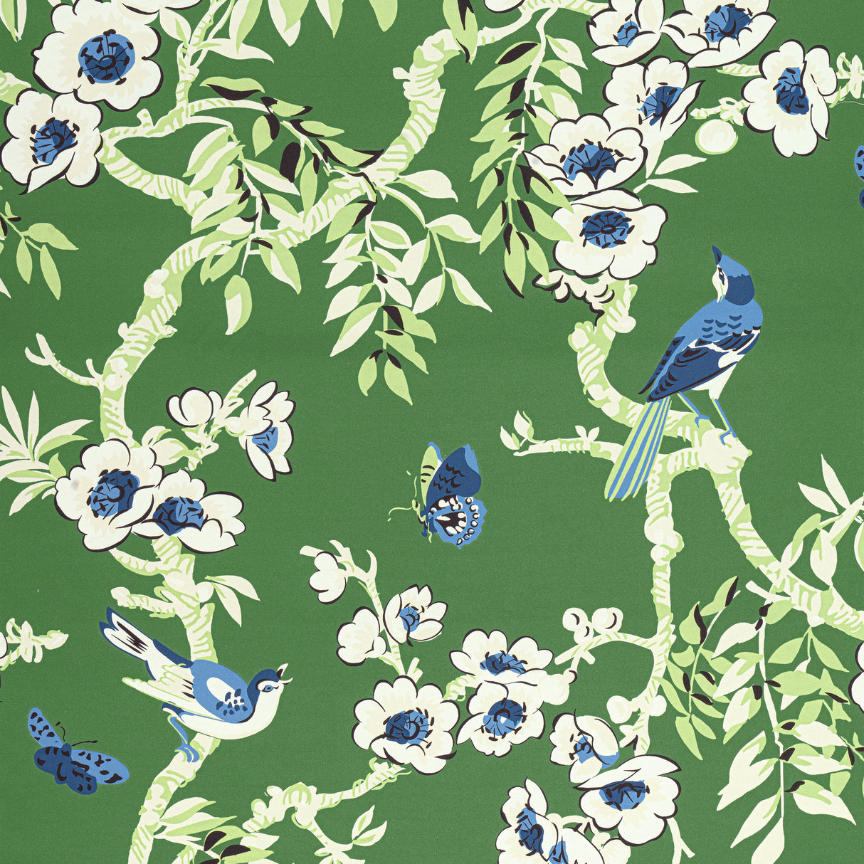 Thibaut F920841 YUKIO Green Fabric