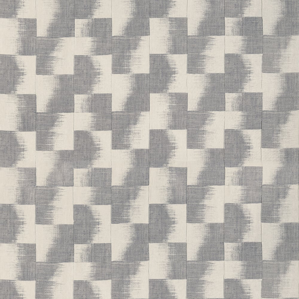 Thibaut RAFFIA SQUARES F924430 in Graphite Fabric - YUTORI F
