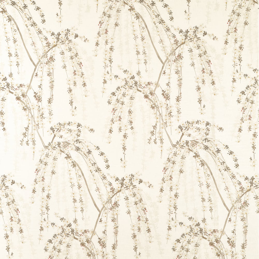 Thibaut WEEPING BLOSSOM F924454 in White Fabric - YUTORI FAB