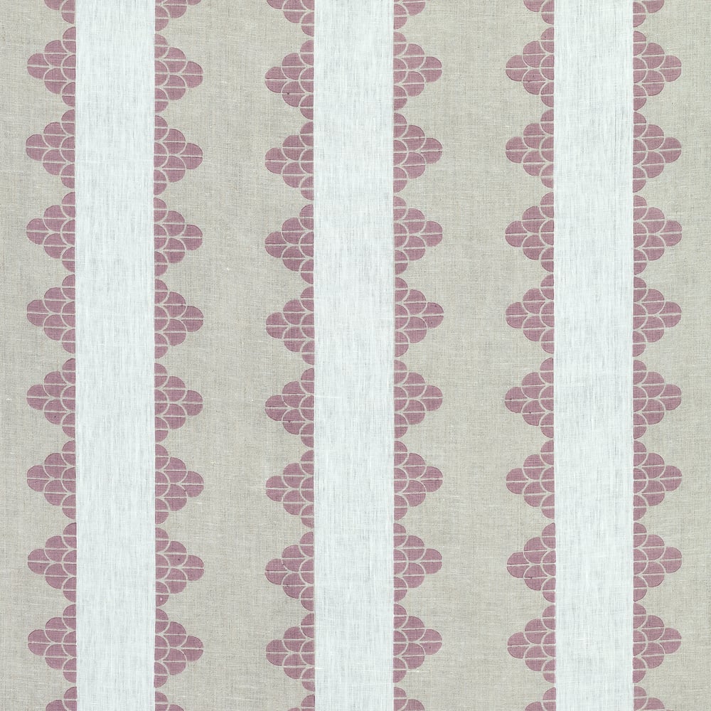 Thibaut F92940 DHARA STRIPE Plum Fabric