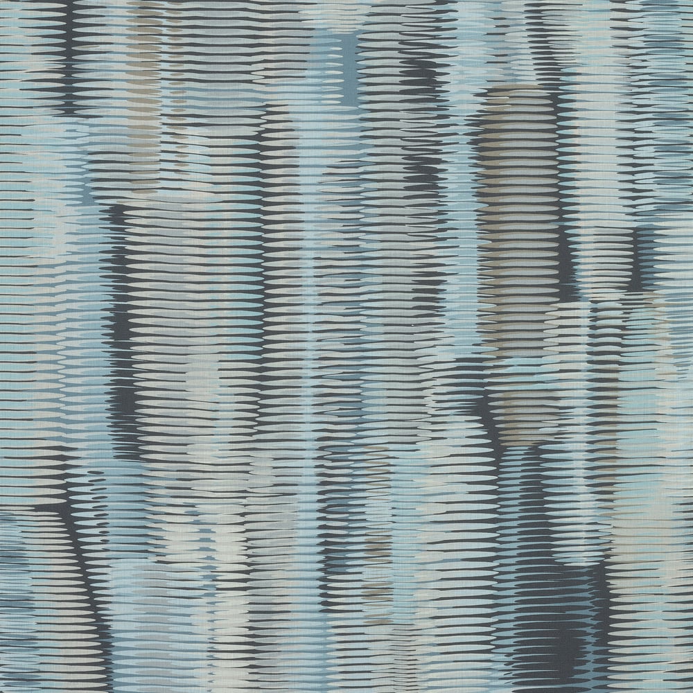 Thibaut F92953 ALCANTARA Aqua and Black Fabric