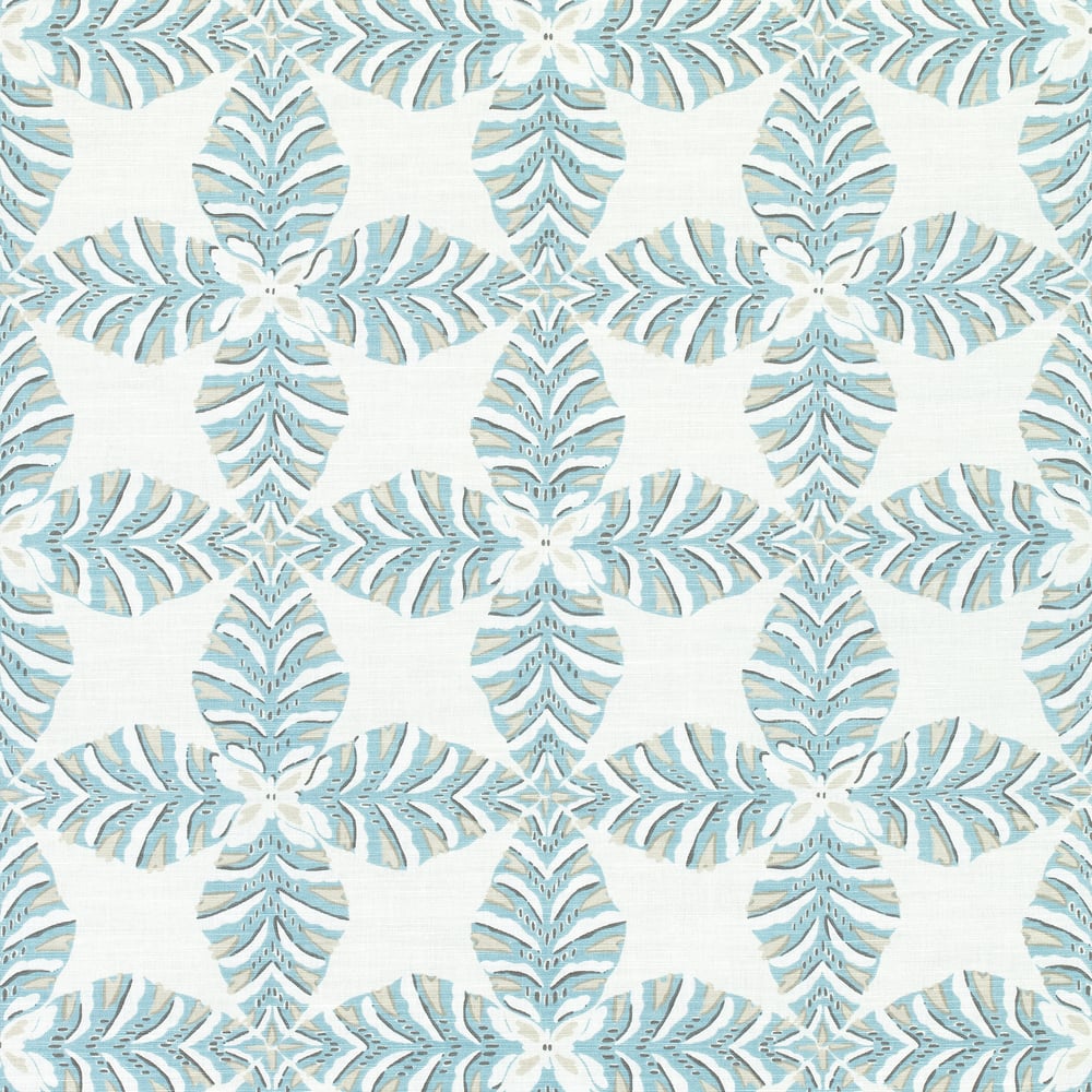 Thibaut F92972 STARLEAF Aqua Fabric
