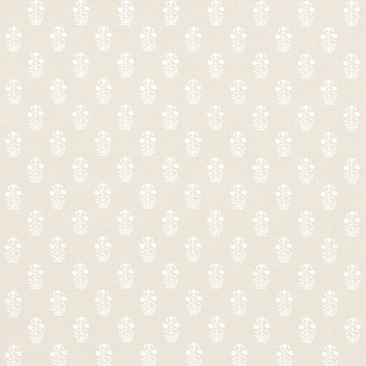 Thibaut F936405 CORWIN White on Natural Fabric