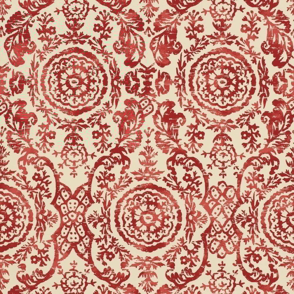 Thibaut F94152 SANSOME Red Fabric