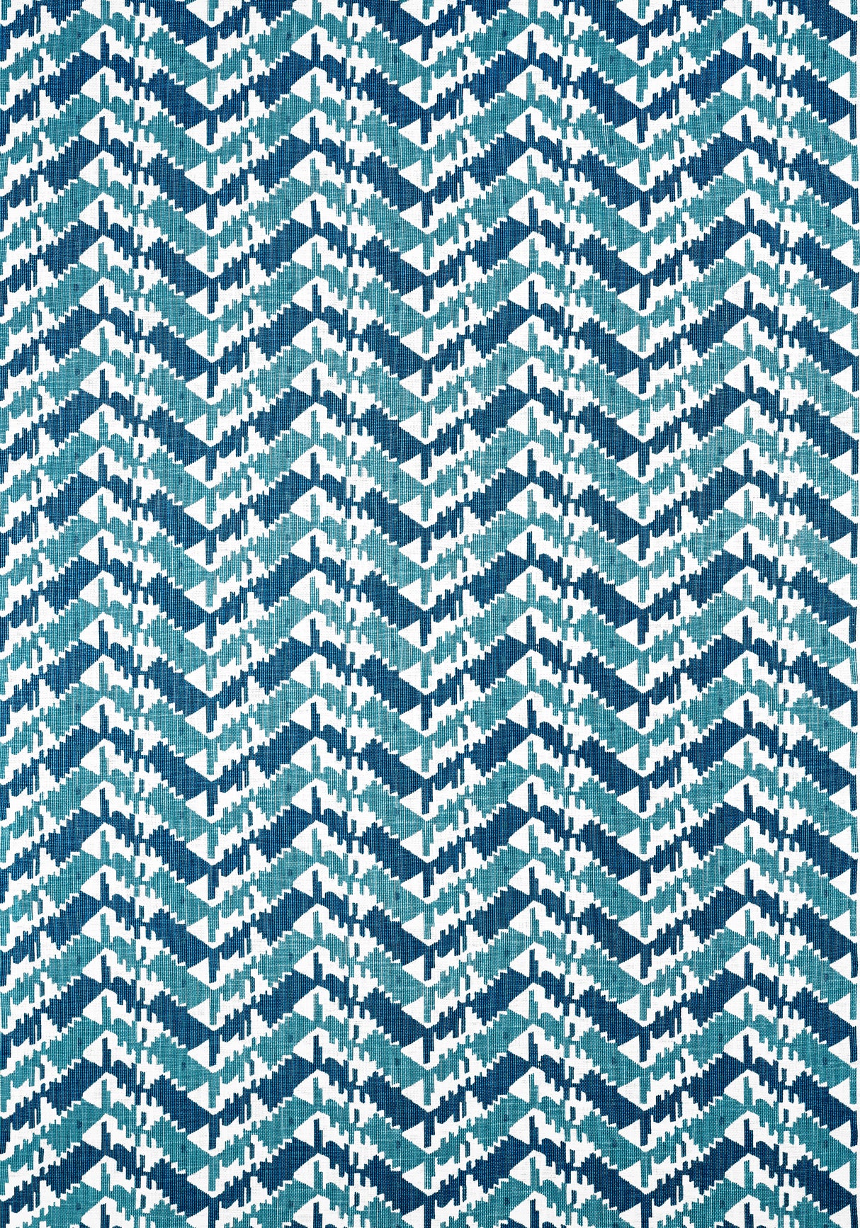 Thibaut F945004 MELROSE CHECK Navy and Peacock Fabric