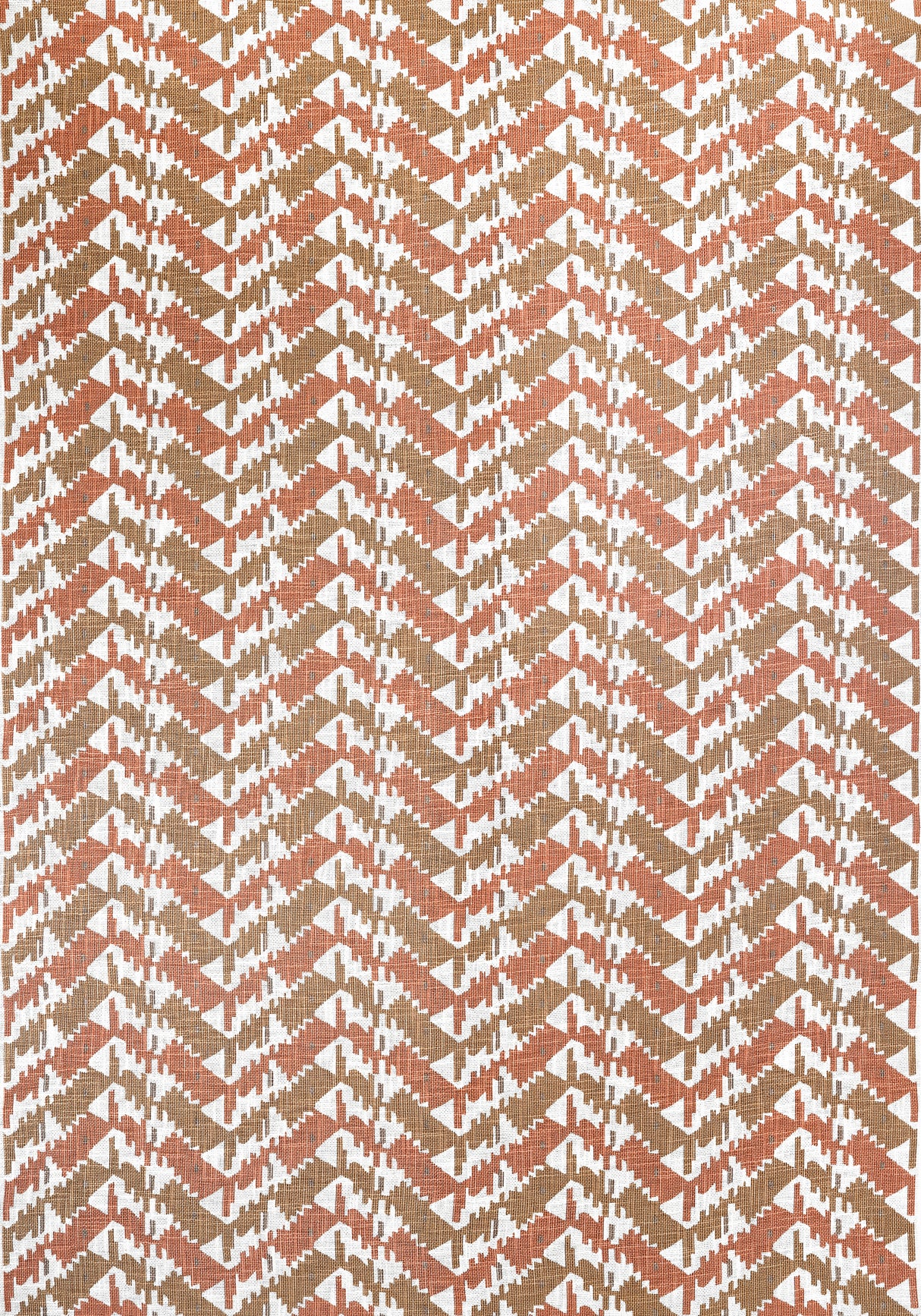Thibaut F945006 MELROSE CHECK Apricot and Ginger Fabric