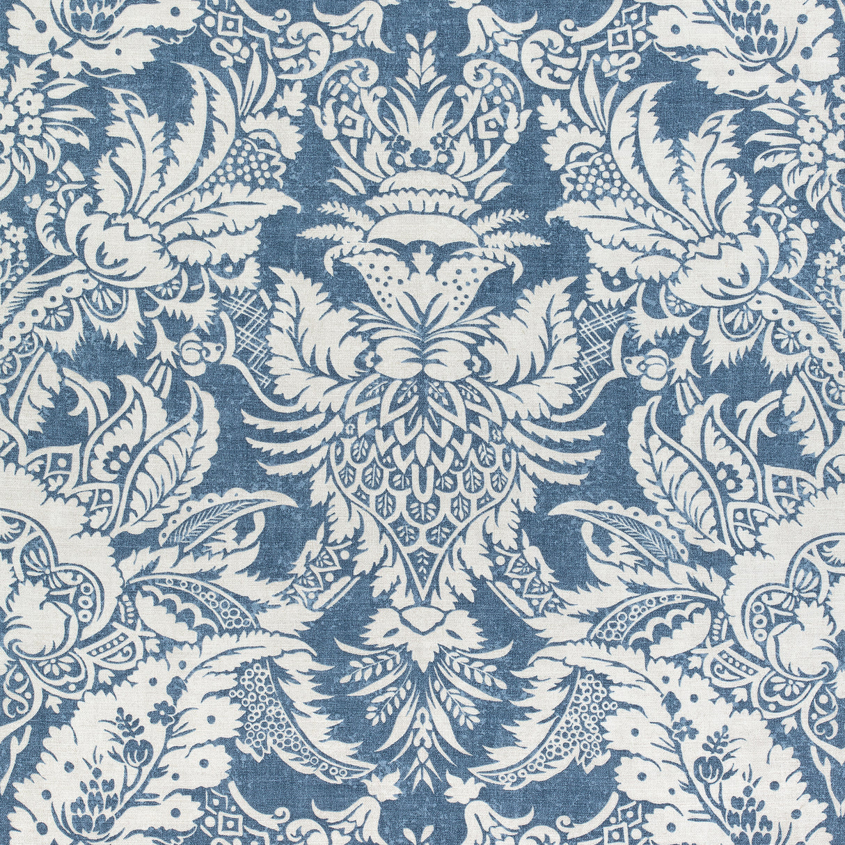 Thibaut F972583 CHARDONNET DAMASK Navy Fabric