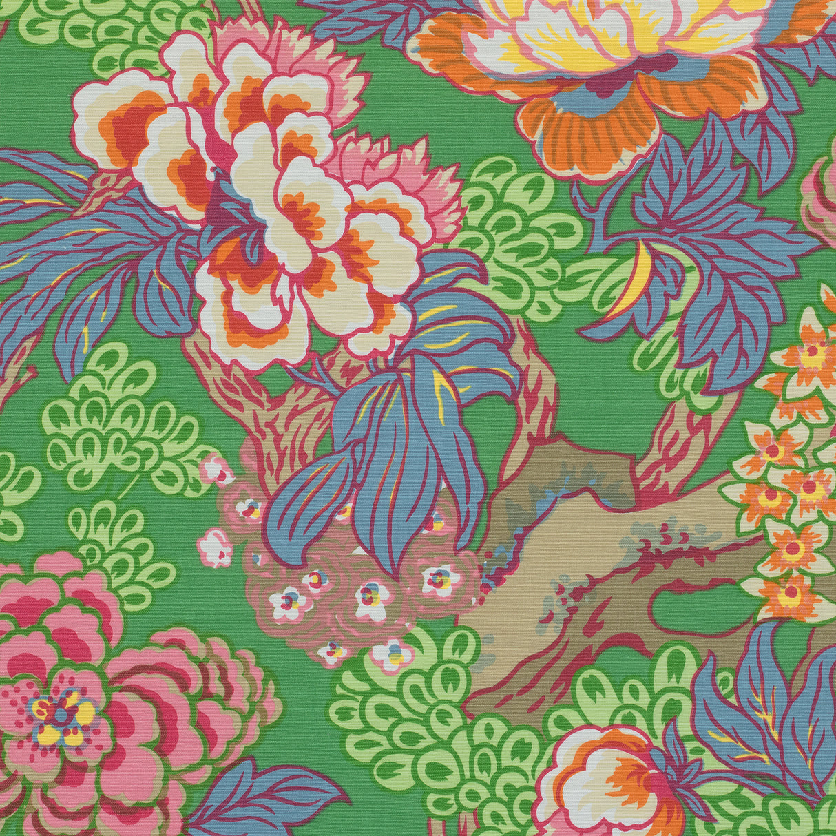 Thibaut F975491 HONSHU Green Fabric