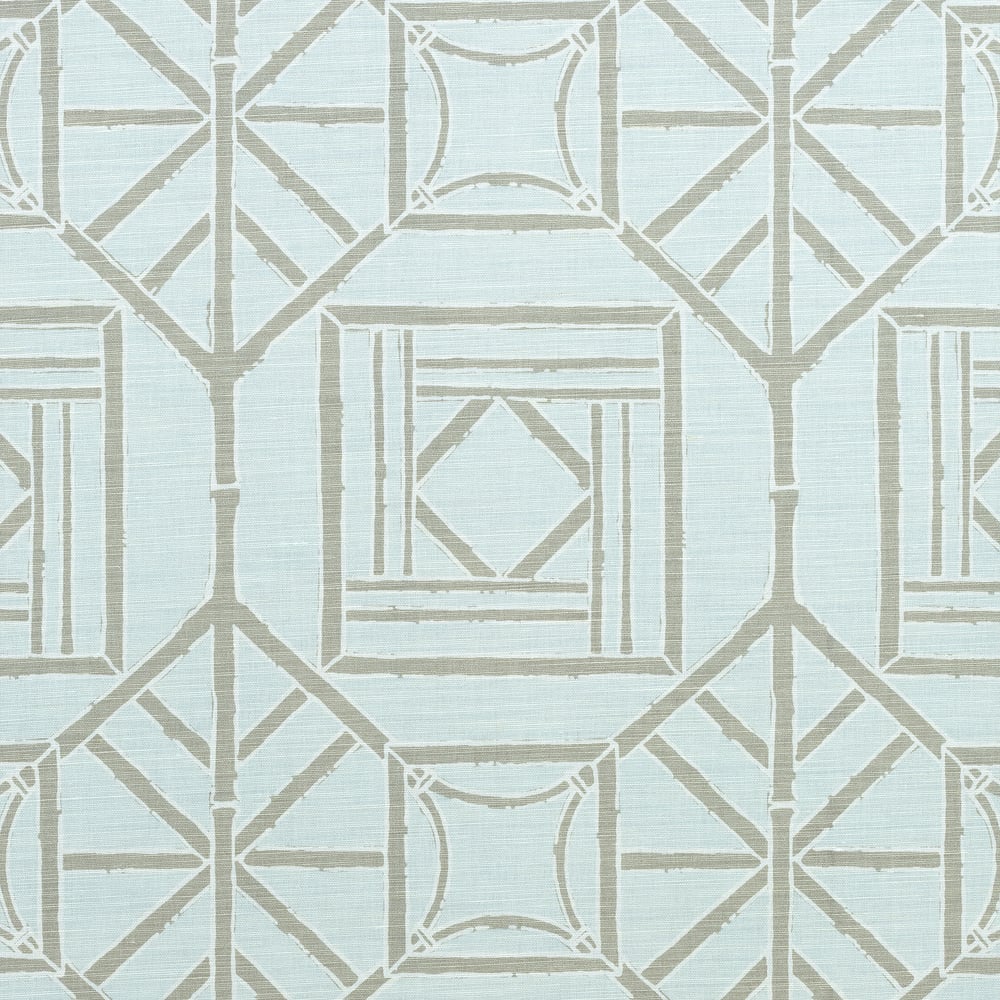 Thibaut F975519 SHOJI PANEL Aqua Fabric
