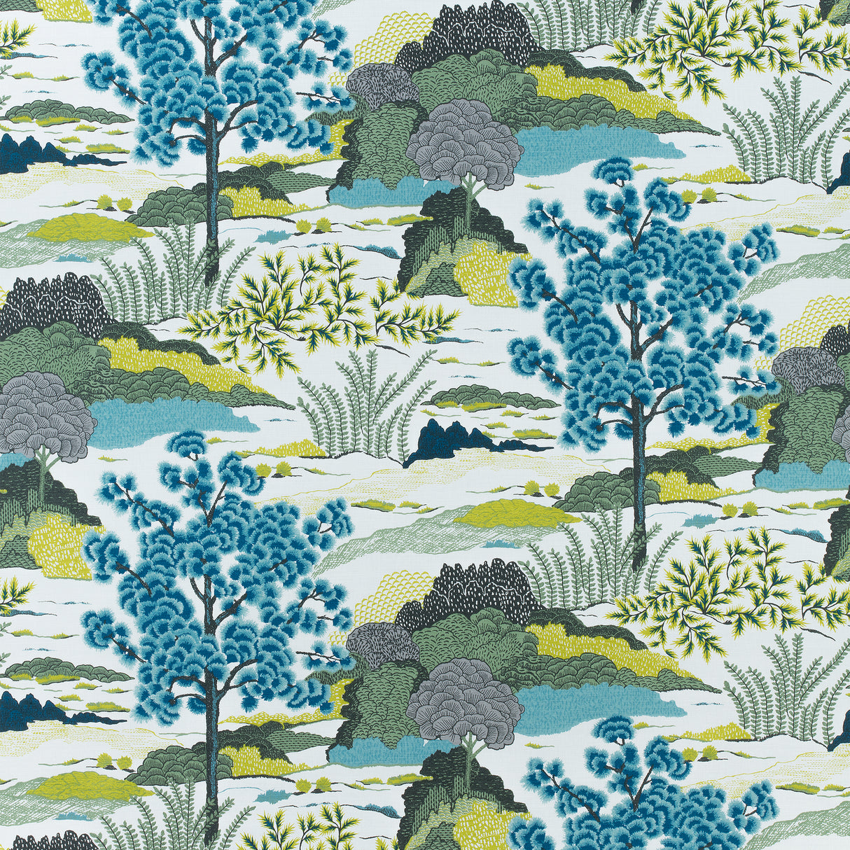 Thibaut F985040 DAINTREE Bluemoon Fabric