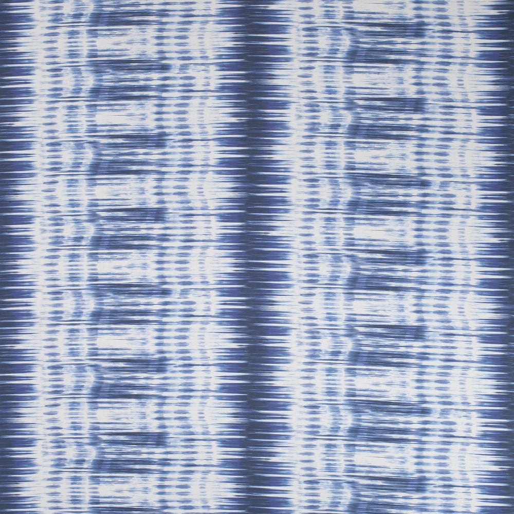 Thibaut F988702 IKAT STRIPE Navy Fabric