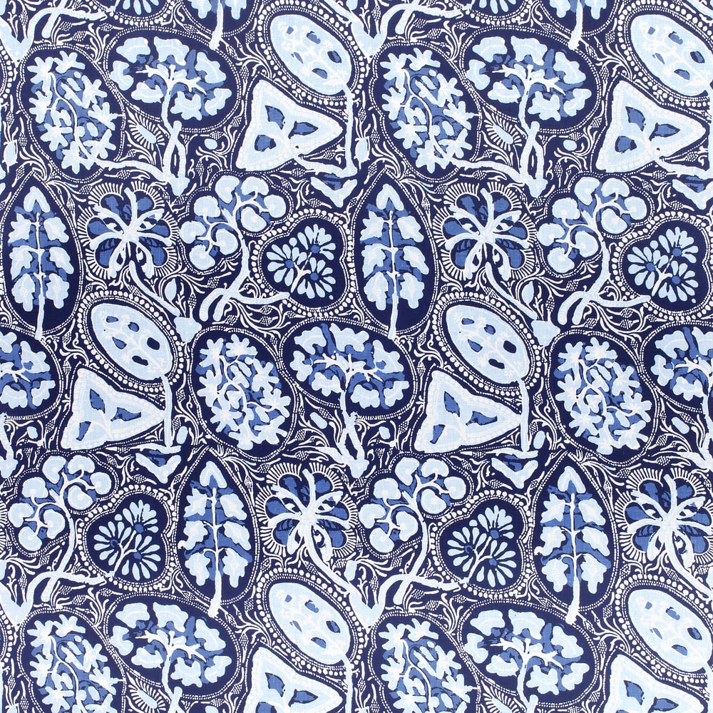 Thibaut F988714 COCHIN Navy Fabric