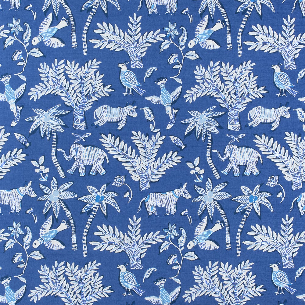 Thibaut F988722 GOA Blue Fabric