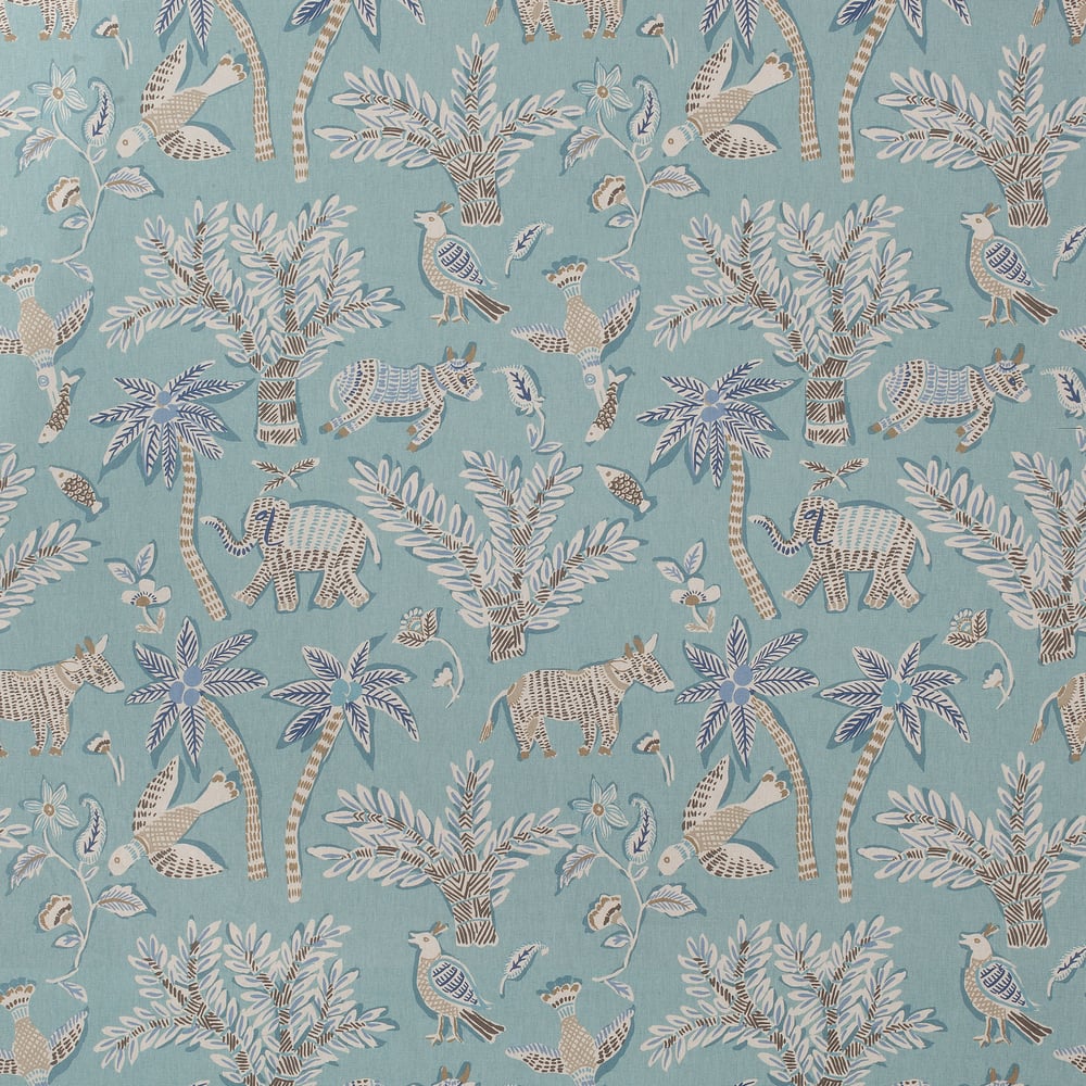 Thibaut F988723 GOA Teal Fabric