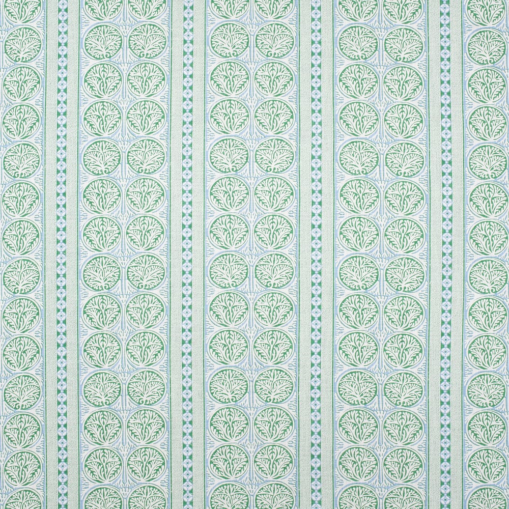 Thibaut F988732 FAIR ISLE Green and Blue Fabric