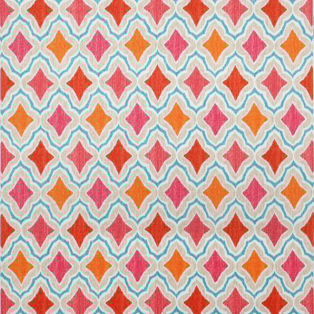 Thibaut F988741 CRUISING Orange and Pink Fabric