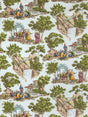 Scalamandre FB 0001MA29 SKY MANDARIN TOILE Fabric - Eade's Wallpaper