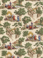 Scalamandre FB 0002MA29 DOCUMENT MANDARIN TOILE Fabric - Eade's Wallpaper
