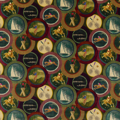 MULBERRY FD2001.H113.0 SPORTING LIFE VELVET PLUM Fabric - Eade's Wallpaper