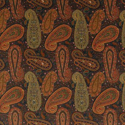 MULBERRY FD2002.H113.0 PEREGRINE PAISLEY VELVET PLUM Fabric - Eade's Wallpaper