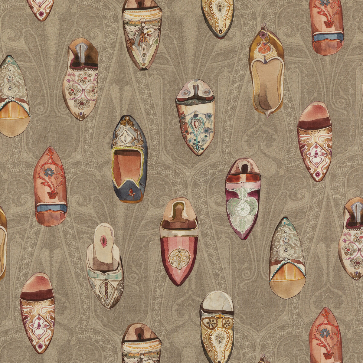 MULBERRY FD2003.J52.0 BABOUCHES ANTIQUE Fabric - Eade's Wallpaper