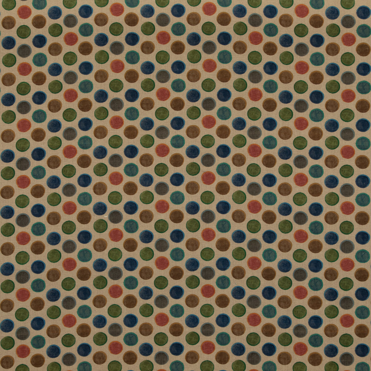 MULBERRY FD2006.R11.0 CROQUET TEAL Fabric - Eade's Wallpaper