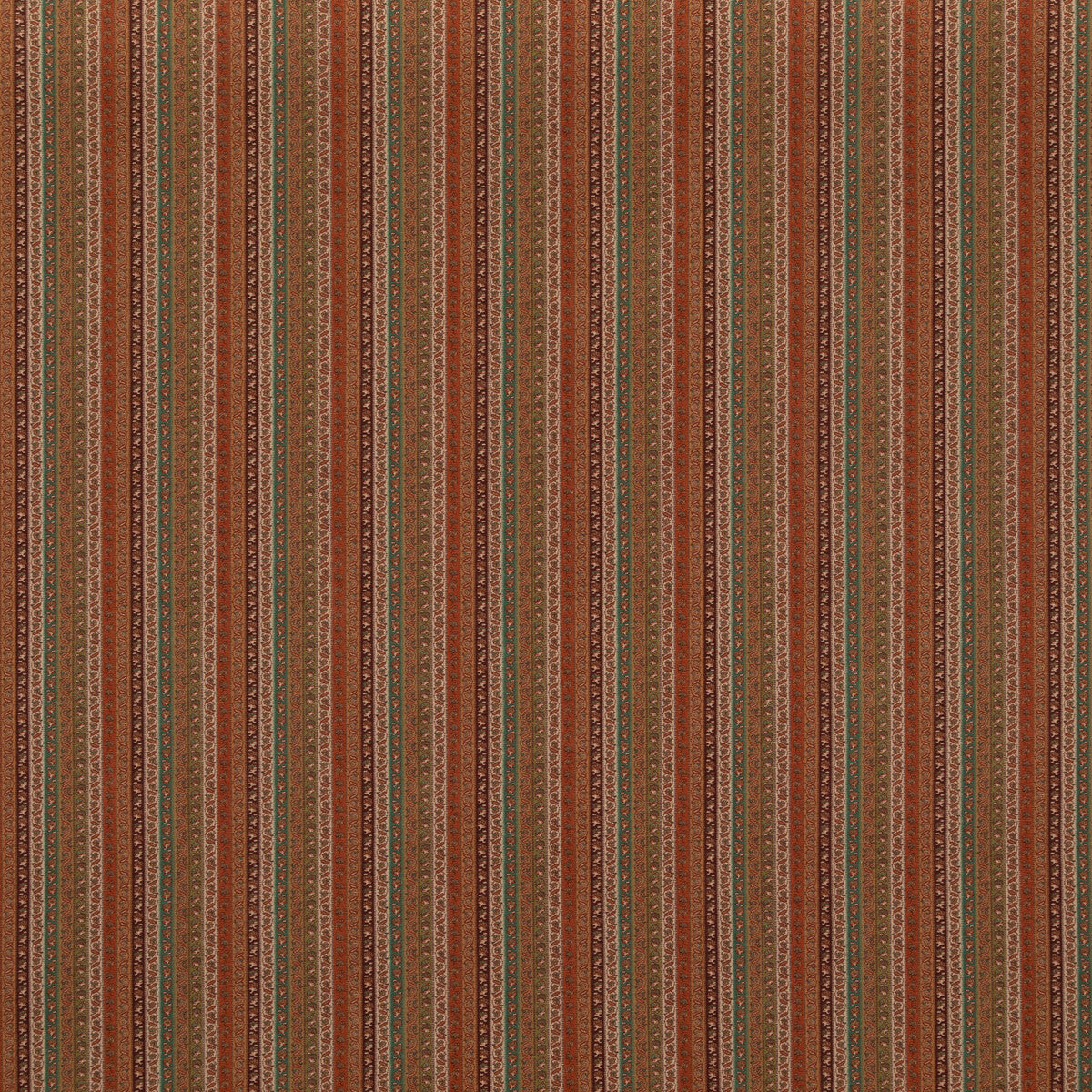 MULBERRY FD2007.T30.0 WILDE STRIPE SPICE Fabric - Eade's Wallpaper