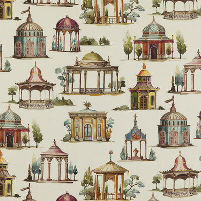 MULBERRY FD2008.H113.0 FOLLIES PLUM Fabric - Eade's Wallpaper