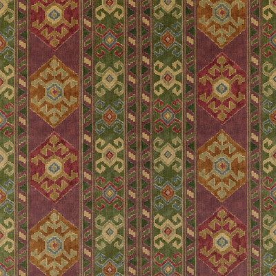 MULBERRY FD2009.H56.0 NOMAD VELVET PLUM/GREEN Fabric - Eade's Wallpaper