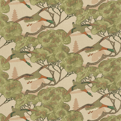 MULBERRY FD205.H150.0 FLYING DUCKS PLASTER Fabric - Eade's Wallpaper