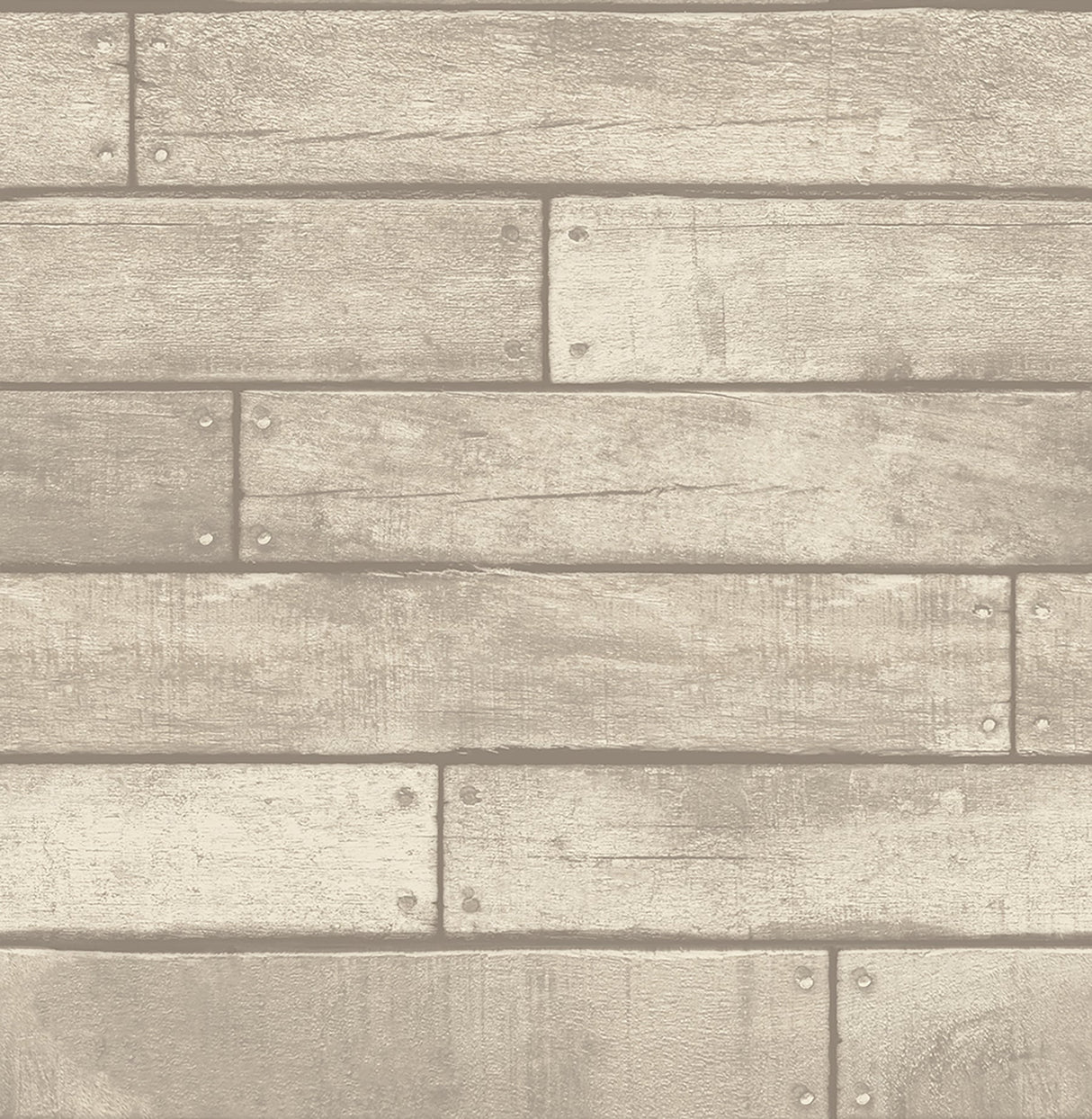 Brewster FD23276 Weathered Grey Nailhead Plank Wallpaper
