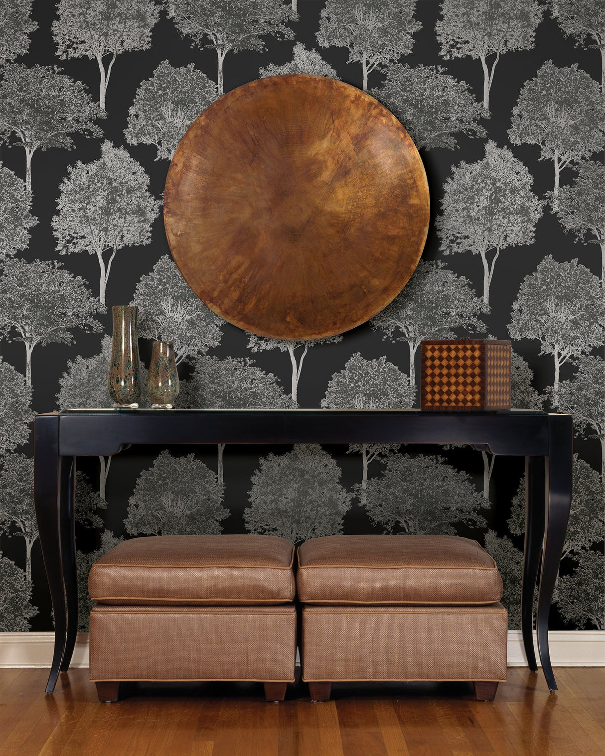 Brewster FD23279 Tree Tops Black Photographic Wallpaper