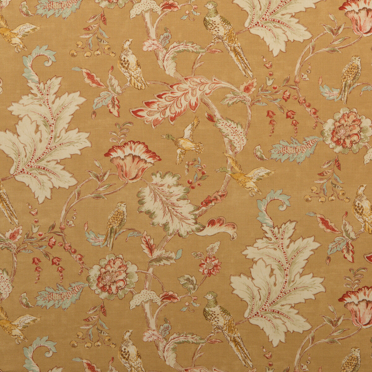 MULBERRY FD241.N102.0 EARLY BIRDS SAND Fabric - Eade's Wallpaper