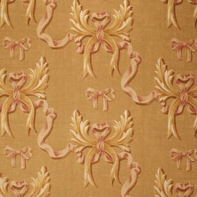 MULBERRY FD248.N107.0 OPHELIA'S BOW SAND/ROSE Fabric - Eade's Wallpaper
