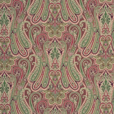 MULBERRY FD260.H35.0 HEIRLOOM PAISLEY DAMSON Fabric - Eade's Wallpaper