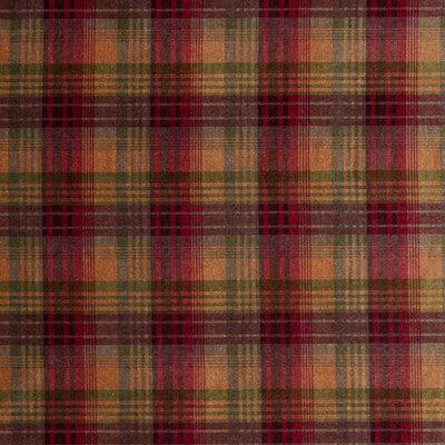 MULBERRY FD274.H113.0 VELVET ANCIENT TARTAN PLUM Fabric - Eade's Wallpaper